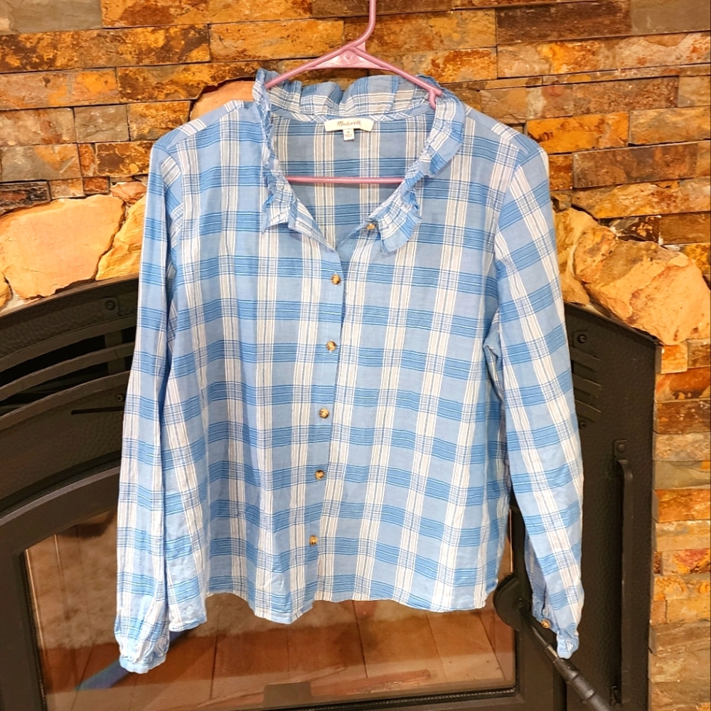 Madewell Ruffle Collar Blouse